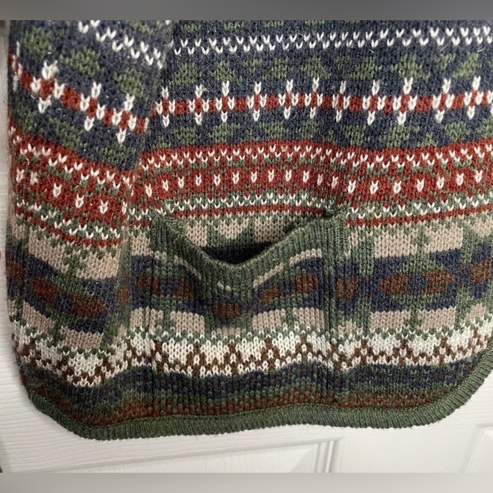Vintage Fair Isle Cardigan Sweater - Picture 4 of 11